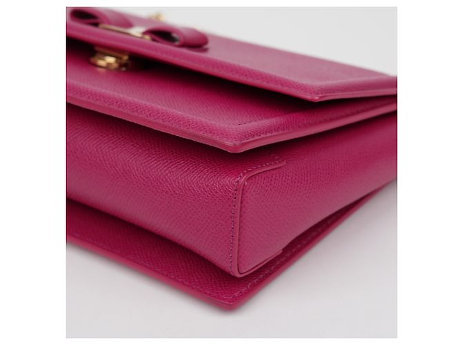 Salvatore Ferragamo Borsa a tracolla Genie Medium Chain - vista 9