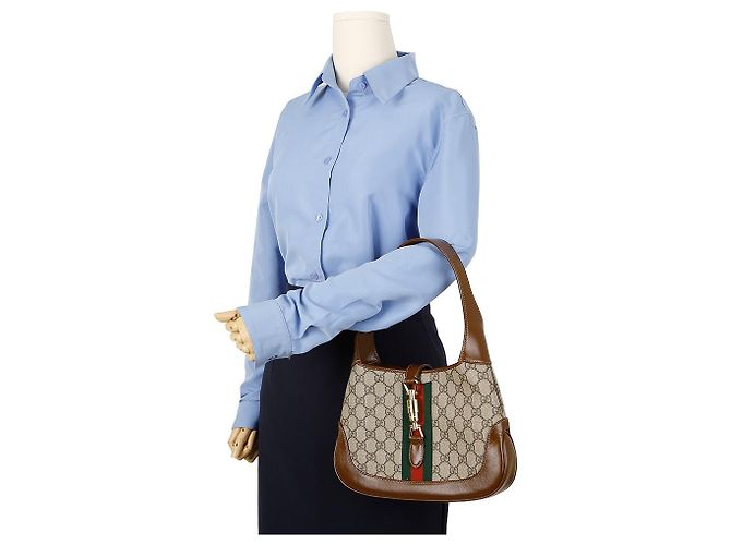 Gucci Borsa a tracolla Jackie GG Small Hobo - vista 9