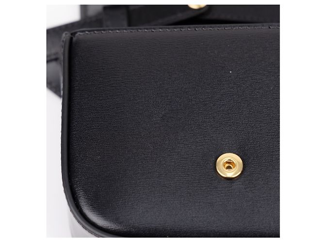 Céline Mini Claude en piel de becerro brillante negra - vista 8