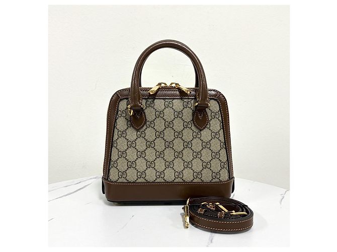 Gucci Borsa Tote Mini con Morso e Manico Superiore, Borsa a Tracolla - vista 6