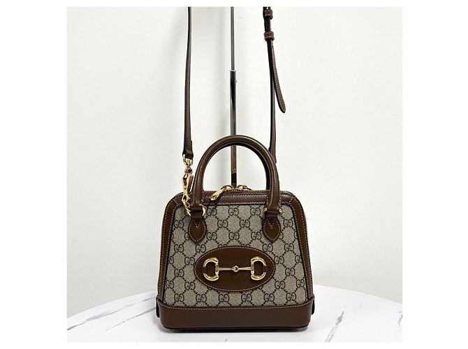 Gucci Borsa Tote Mini con Morso e Manico Superiore, Borsa a Tracolla - vista 7