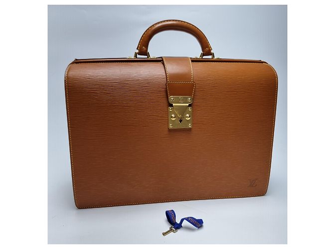 Louis Vuitton Pfermore Doctor Bag Document Holder Camel (Premium, Unisex Briefcase) - vista 4