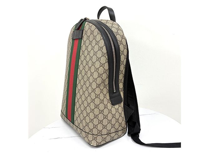 Gucci Zaino Supreme Web Stripe - vista 7