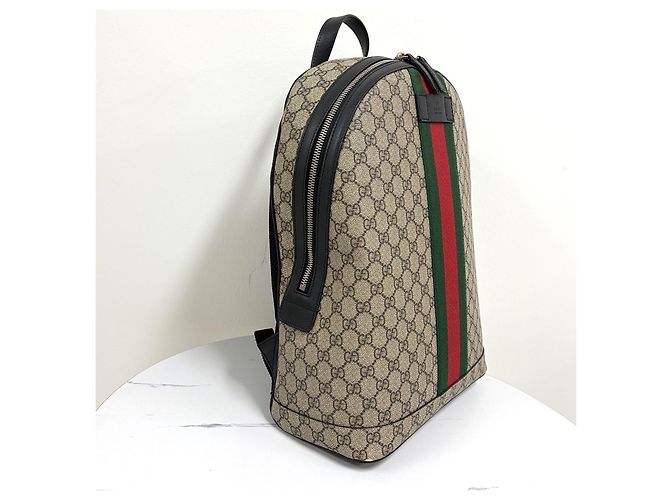 Gucci Zaino Supreme Web Stripe - vista 8