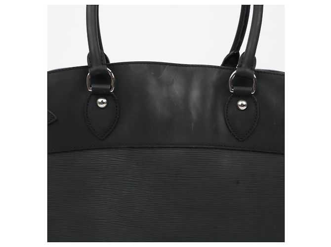 Louis Vuitton Borsa Tote Passy in pelle Epi Nero - vista 12