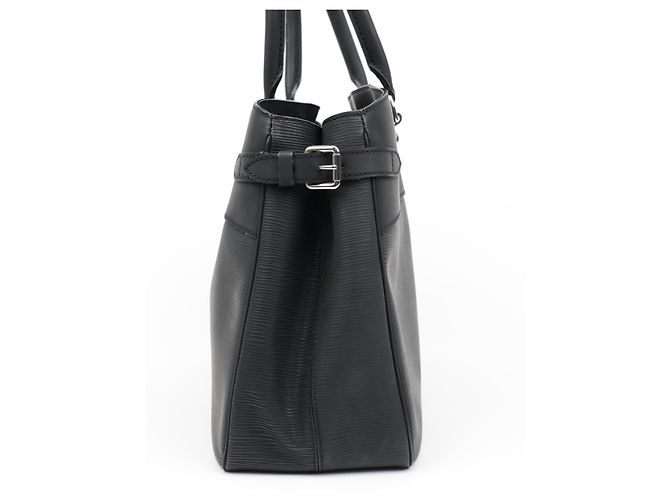 Louis Vuitton Borsa Tote Passy in pelle Epi Nero - vista 17