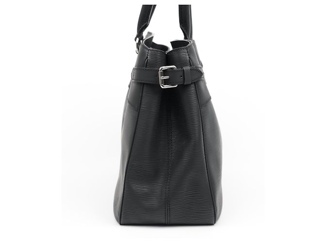 Louis Vuitton Borsa Tote Passy in pelle Epi Nero - vista 18