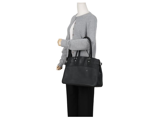 Louis Vuitton Borsa Tote Passy in pelle Epi Nero - vista 29