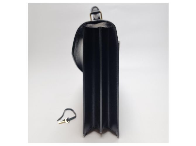 Louis Vuitton Borsetta Epi Serviette Black Unisex - vista 7
