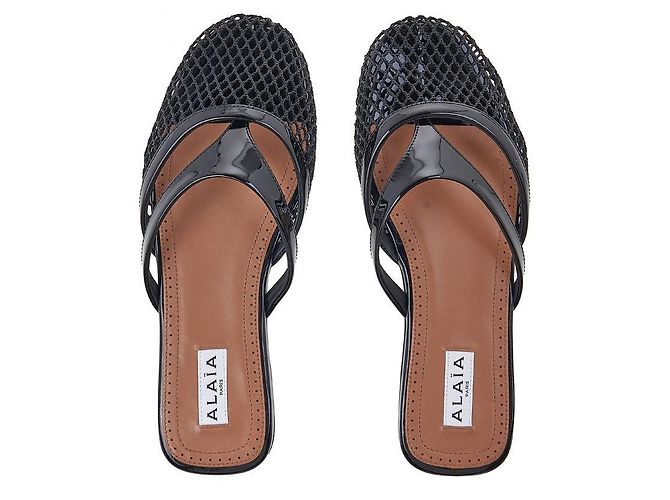 Alaïa Sandali con dettaglio in mesh da donna - vista 6