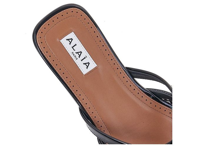 Alaïa Sandali con dettaglio in mesh da donna - vista 7
