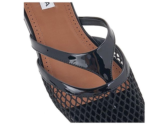 Alaïa Sandali con dettaglio in mesh da donna - vista 8