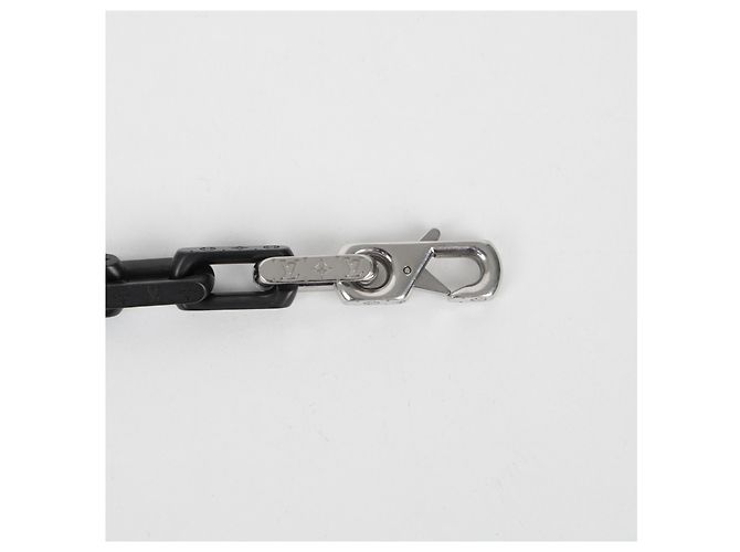 Louis Vuitton Bracciale a catena Monogram Nero Argento - vista 8