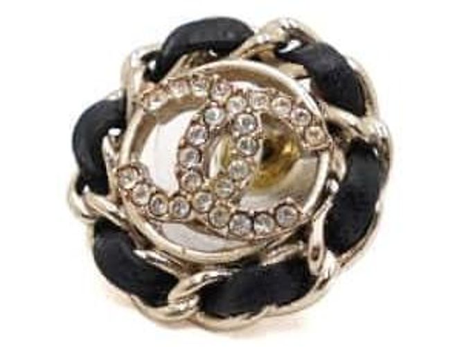 Chanel Orecchini CC Crystal Lambskin Strass Season - vista 2