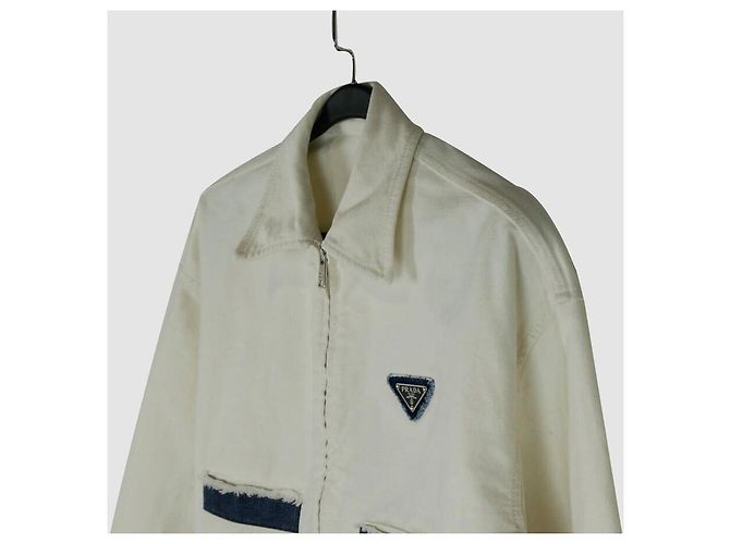 Chaqueta vaquera corta Prada azul - vista 2