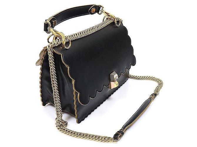 Fendi Black Calfskin Can Eye Medium - vista 2