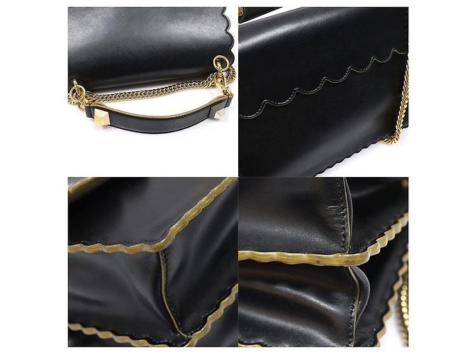 Fendi Black Calfskin Can Eye Medium - vista 6