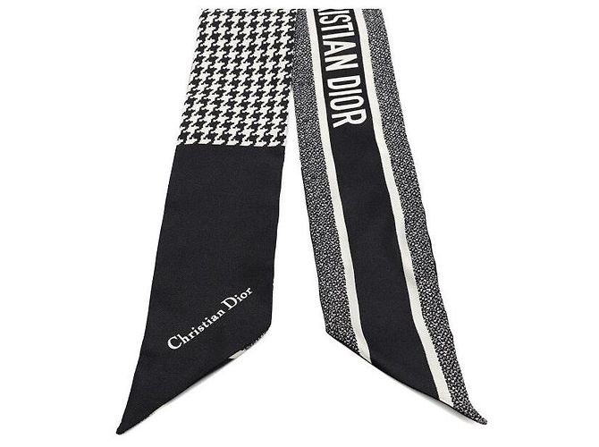 Dior Sciarpa in seta a quadretti pied-de-poule Montaigne - vista 2