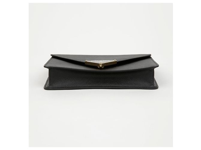 Prada Borsa a tracolla e spalla con logo Triangle e catena - vista 7