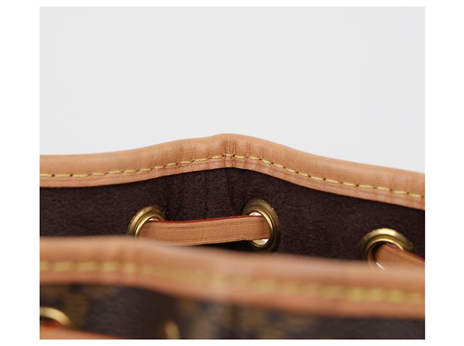 Louis Vuitton Borsa secchiello Nano Noe Monogram Canvas - vista 20