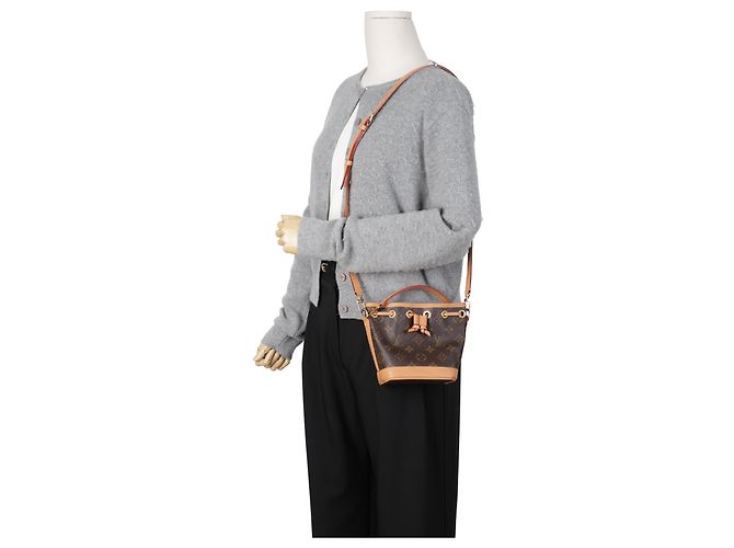 Louis Vuitton Borsa secchiello Nano Noe Monogram Canvas - vista 22