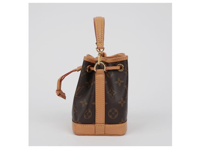 Louis Vuitton Borsa secchiello Nano Noe Monogram Canvas - vista 5