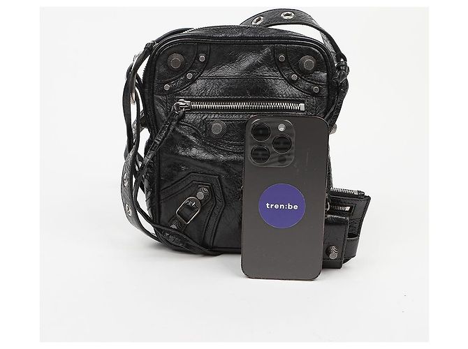 Balenciaga Borsa a tracolla nera - vista 7
