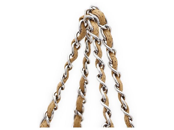 Chanel Borsa a tracolla gialla multi-tasche - vista 4