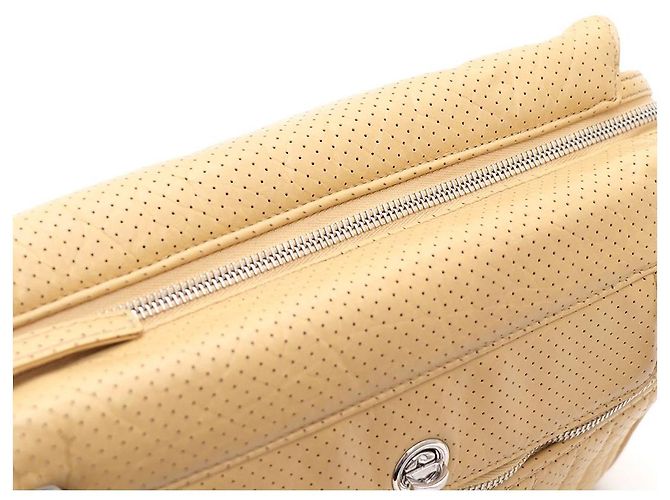 Chanel Borsa a tracolla gialla multi-tasche - vista 9