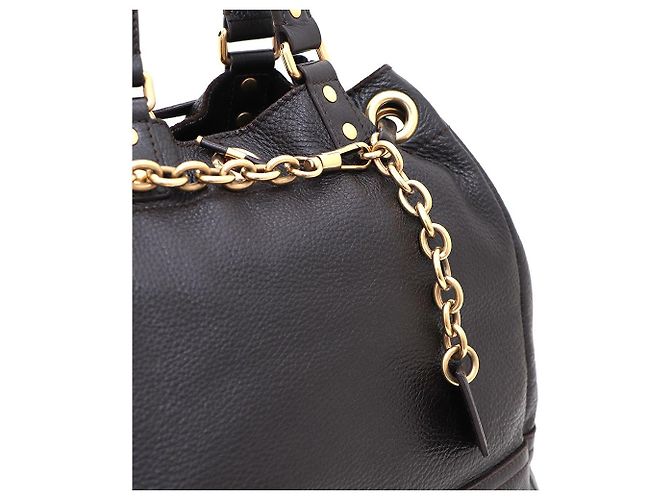 Autre Marque Borsa Tote in pelle marrone - vista 6
