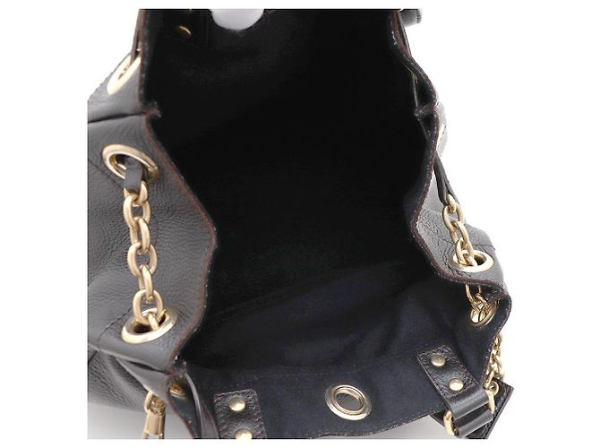 Autre Marque Borsa Tote in pelle marrone - vista 9