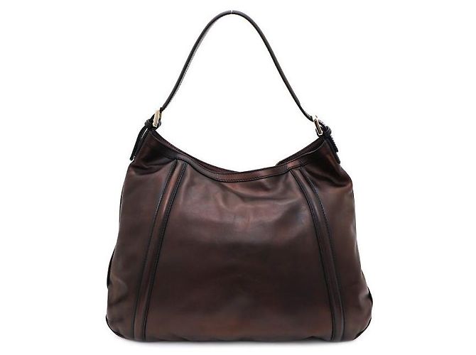 Gucci Borsa a tracolla hobo in pelle GG Interlocking - vista 3