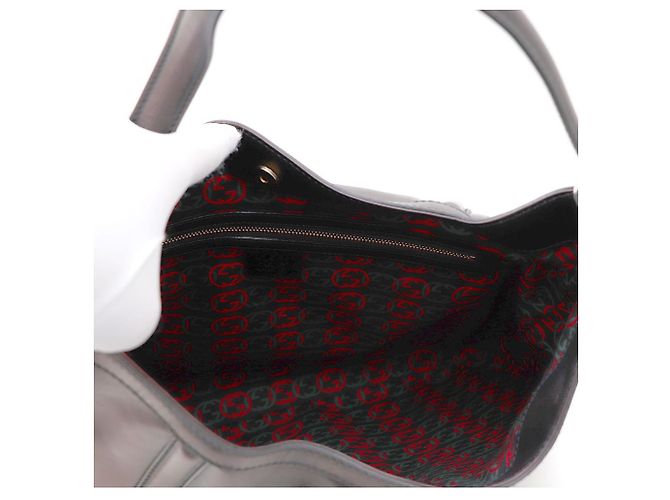 Gucci Borsa a tracolla hobo in pelle GG Interlocking - vista 8