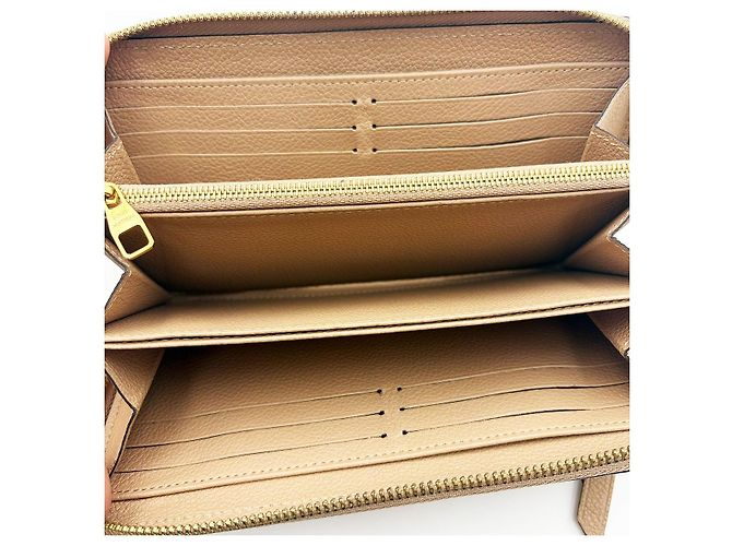 Louis Vuitton Cartera Larga Zippy Empreinte Beige - vista 7