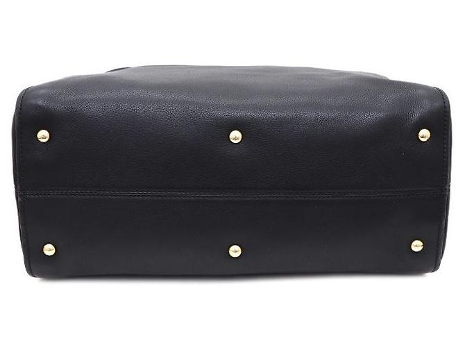 Fendi Borsa Tote e borsa a tracolla in pelle nera - vista 6