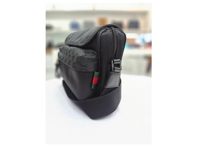 Gucci Borsa a tracolla Nexus Medium Black Messenger - vista 4