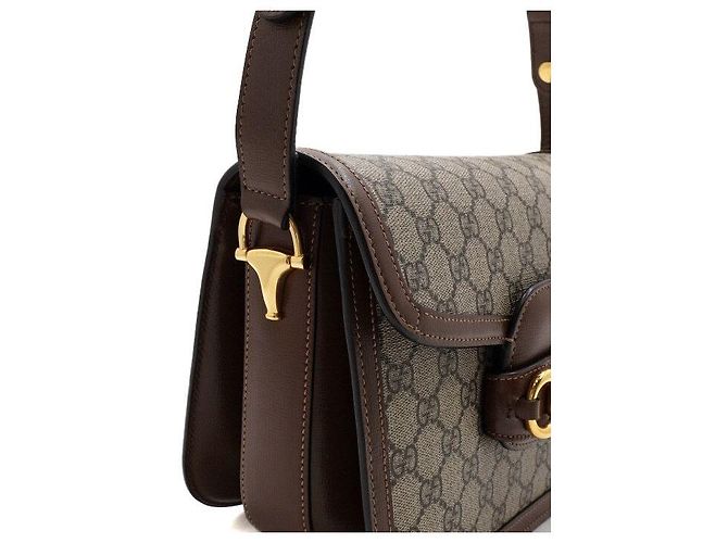 Gucci Borsa a tracolla in tela Horsebit - vista 10