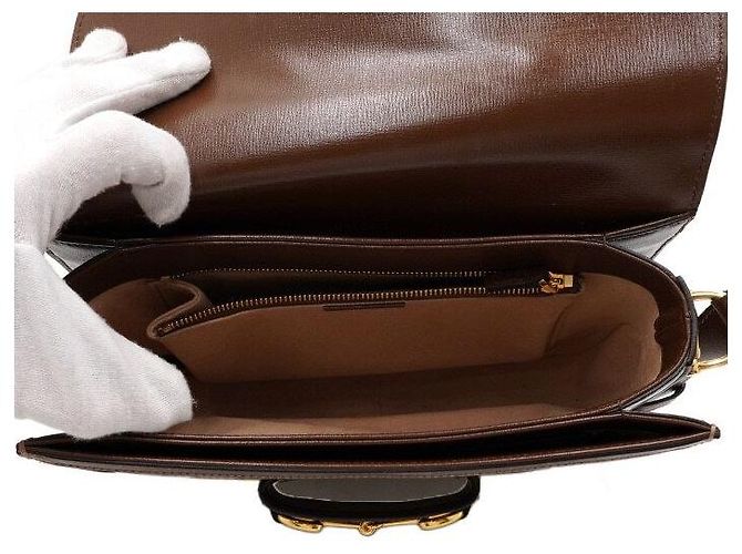 Gucci Borsa a tracolla in tela Horsebit - vista 6