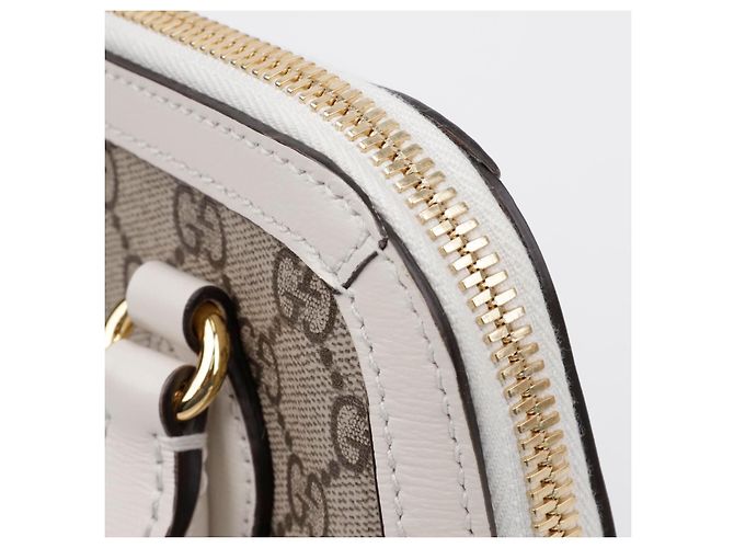 Gucci Horsebit Small Top Handle Bag Weiß - Ansicht 12