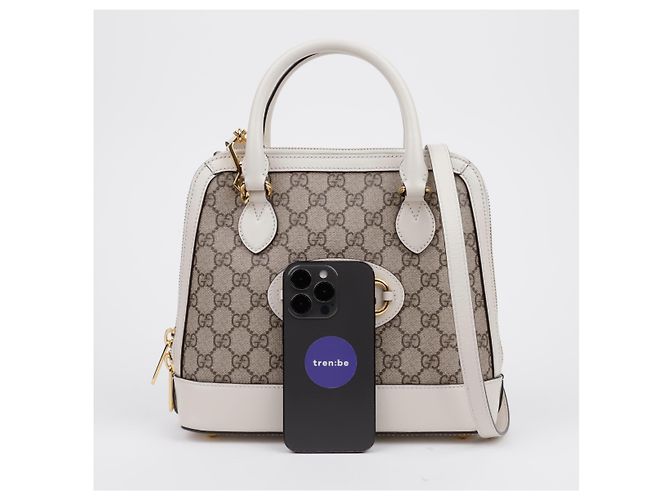 Gucci Horsebit Small Top Handle Bag Weiß - Ansicht 13