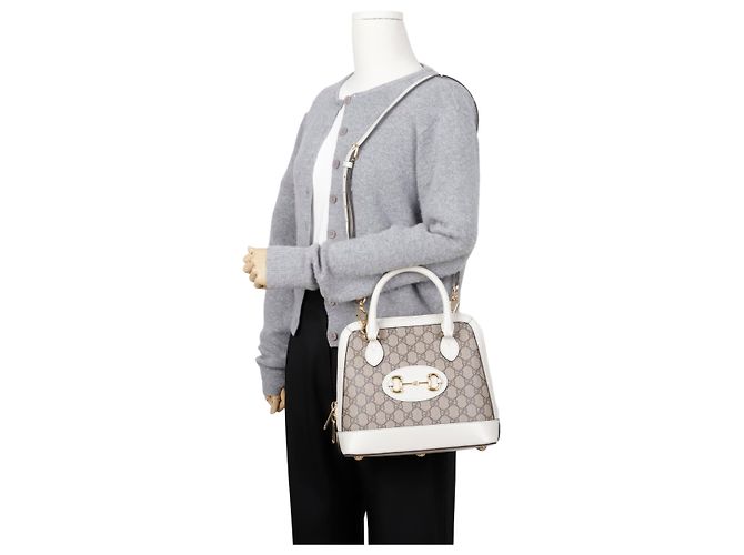 Gucci Horsebit Small Top Handle Bag Weiß - Ansicht 15