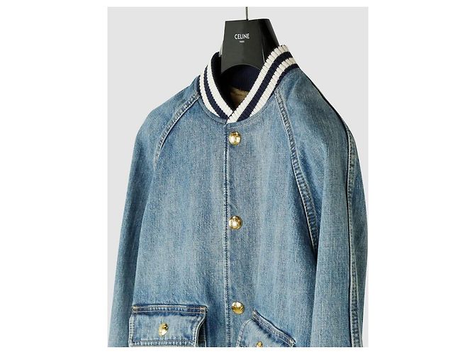 Céline Teddy-Jacke aus gewaschenem Denim - Ansicht 2
