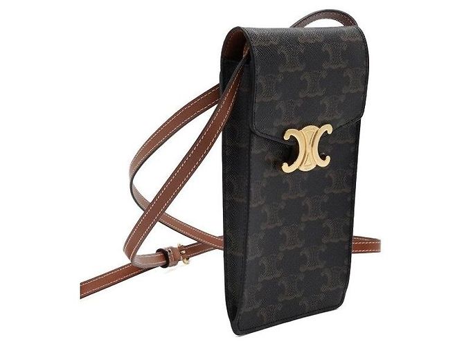 Céline Borsa a tracolla Trio Canvas Vertical Phone Pouch - vista 3