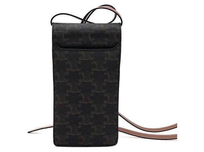 Céline Borsa a tracolla Trio Canvas Vertical Phone Pouch - vista 4