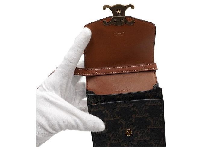 Céline Borsa a tracolla Trio Canvas Vertical Phone Pouch - vista 5