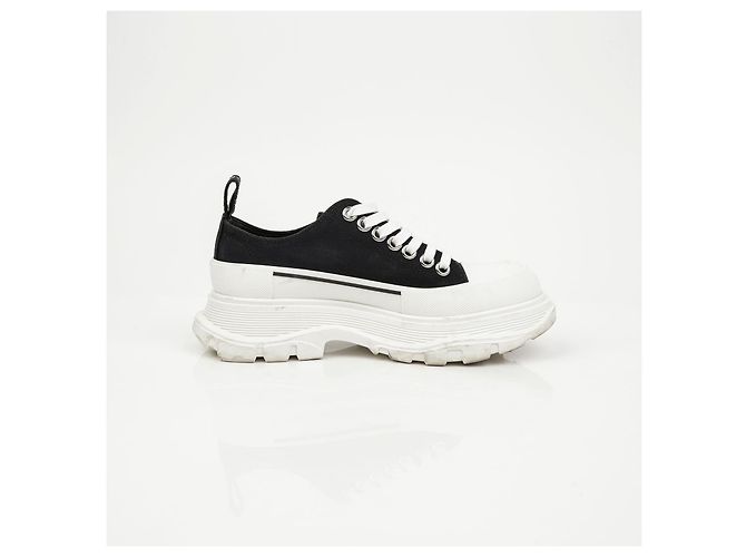 Alexander Mcqueen Sneakers stringate Tread Slick Black - vista 8