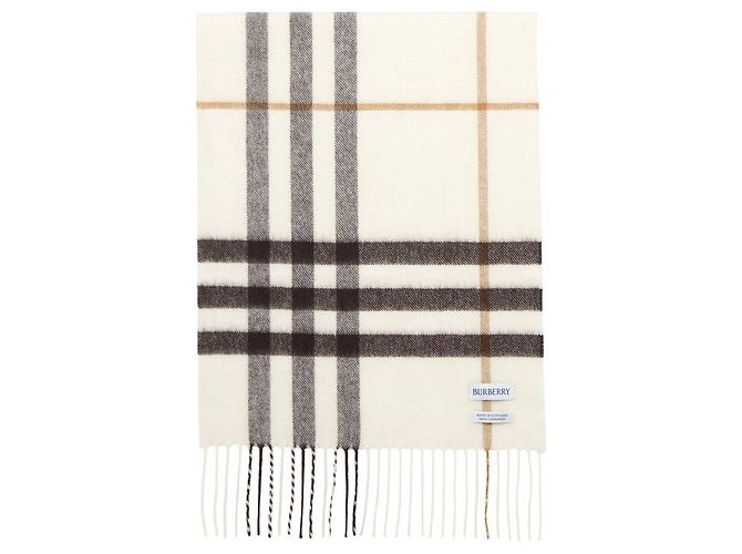 Burberry Sciarpa in cashmere a quadri - vista 2