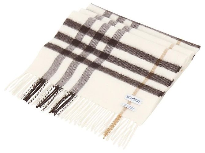 Burberry Sciarpa in cashmere a quadri - vista 4