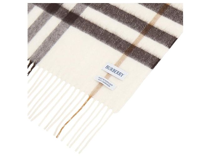 Burberry Sciarpa in cashmere a quadri - vista 6