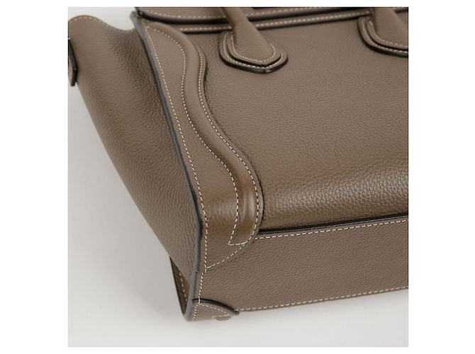 Céline Borsa a tracolla Nano Luggage Drum in vitello - vista 10